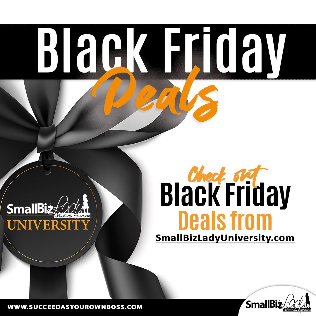 SmallBizLady's tweet photo. I don’t know if you guys have heard but the holiday shopping season is now! I'm giving you 50% off my brand new course: How to Sell and Market Online this month! Jump on it: https://t.co/KTpyfWMkRK
#BlackFridayOffer #discountoffer #ecommercecourse #sellingonline #smallbizlady https://t.co/VyucK5oTuI