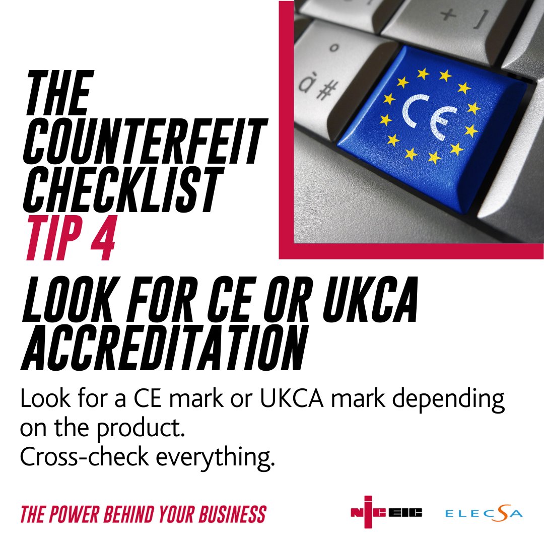 #ElectricalFireSafetyWeek tip 4, look for Accreditation. CE or UKCA are trusted accreditation to look out for, some products are switching from CE to UKCA due to the UK leaving to European union. However, many of these changes have been extended to 2023.