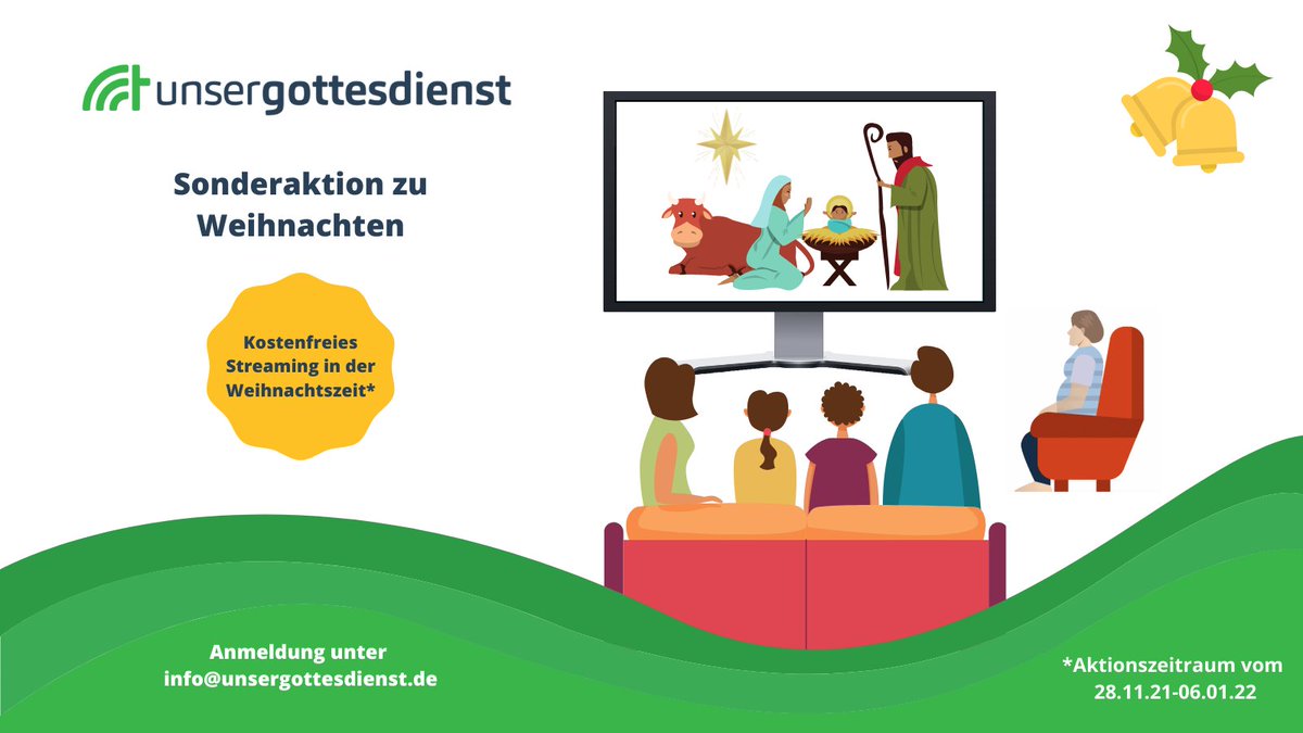 unsergd's tweet photo. Wissen Sie schon, wie Sie Weihnachten zu den Menschen kommen, wenn sie nicht zur #Kirche kommen können? Zum Start von @unsergd haben wir überlegt, wie wir tun können – Online-#Gottesdienste einfach, sicher und überall anbieten: https://t.co/YdjJXfEg5S   

#digitalekirche https://t.co/sUNMuiI5CO