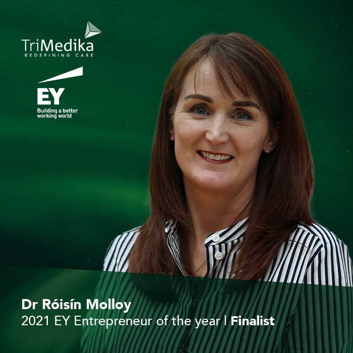 TriMedika_Ltd's tweet photo. We wish our CEO @molloy_roisin the best of luck at this evening’s @EOYIreland Entrepreneur of the Year Awards Final.
In your words – “Don’t listen to naysayers – prove them wrong”
#EYAwards #EYEntrepreuner #Unstopables #EOYIreland2021 https://t.co/TtmZVOkSnm