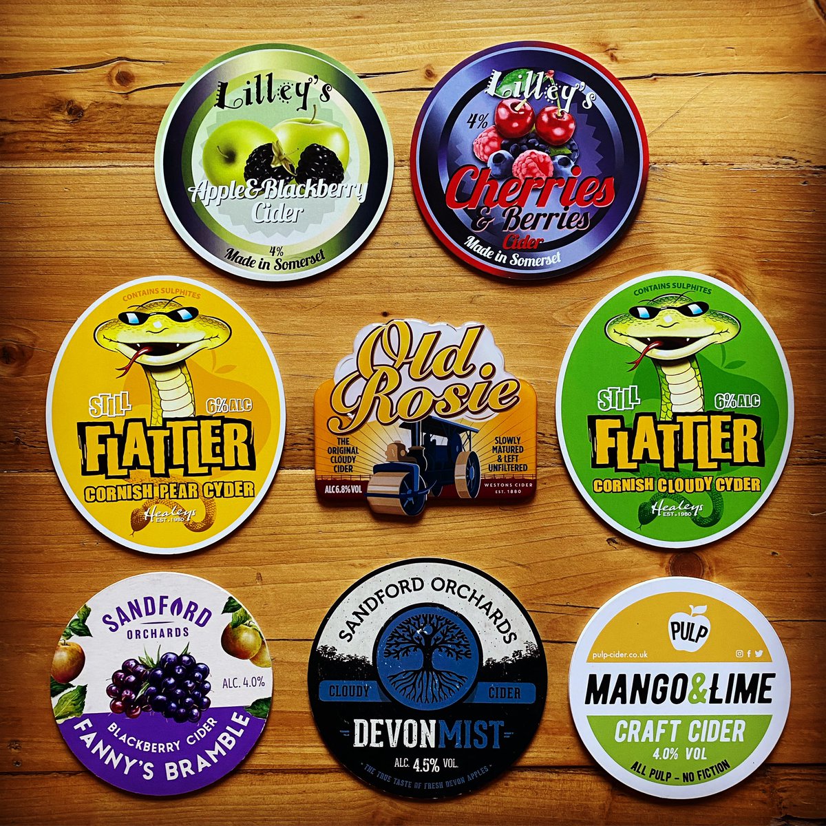 Real cider line up 🍻🍏😊