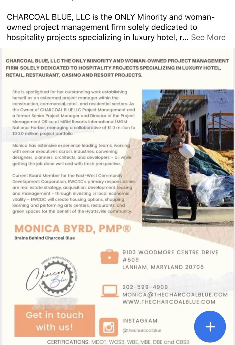 themonicabyrd's tweet photo. Grateful to be featured on Prince George's County Real Estate Development News! #womenofprojectmanagement (Thanks Marcus N. Daniels for the opportunity!)
#development #hospitalityindustry #commercialdevelopment #womenofcolorinprojectmanagement https://t.co/gQomUXqOrx