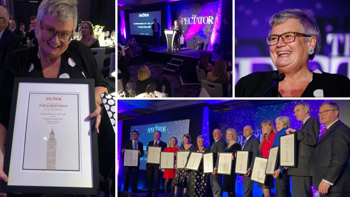 carolynharris24's tweet photo. ๐Gobsmacked and honoured to have been awarded Campaigner of the Year at the @spectator Parliamentarian of the Year Awards.
Itโs been a fantastic year for the #menopauserevolution & I canโt wait to see where 2022 takes us. Huge thank you to the menowarriors who made this happen! https://t.co/bypDTj2IR2
