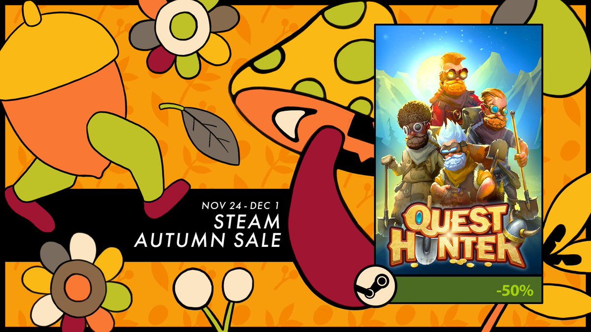 #SteamAutumnSale is here!
Good chance to take #QuestHunter at a great price!
store.steampowered.com/news/app/48700…