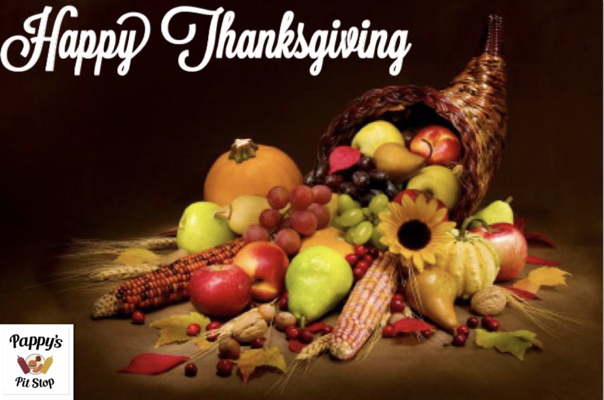 pappyspitstop's tweet photo. Happy Thanksgiving! 

We want to thank everyone for their support in 2021! 

We will be closed today to spend time with our families.

#pappyspitstop #lakeoftheozarks #happythanksgivng https://t.co/7Px6tVIhF3