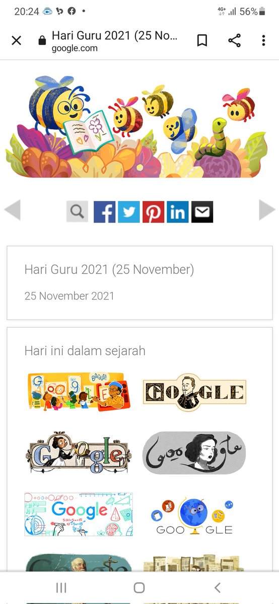 Sangat keren Google Doodle hari ini, Hari Guru Nasional