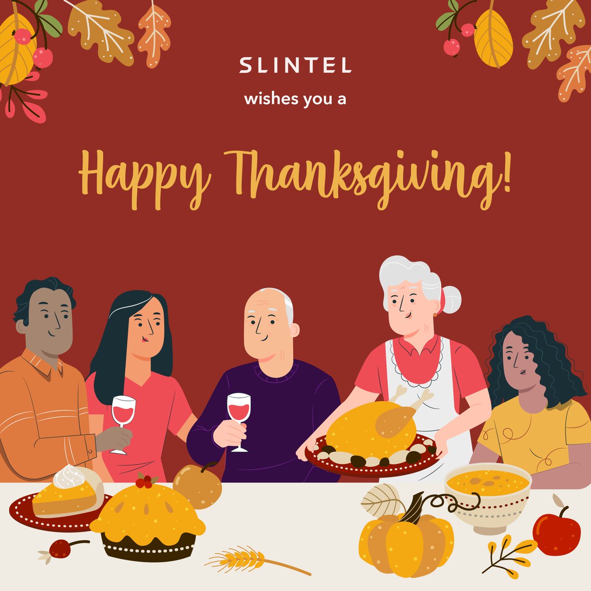 Slintel_Inc's tweet image. We wish you come through as the leader this fall season with sales as grand as a #Thanksgiving feast! 🤗
#Thanksgiving2021