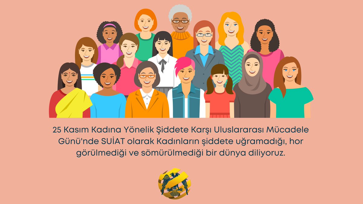 Suiat_SU's tweet photo. 25 Kasım Kadına Yönelik Şiddete Karşı Uluslararası Mücadele Günü'nde SUİAT olarak Kadınların şiddete uğramadığı, hor görülmediği ve sömürülmediği bir dünya diliyoruz. https://t.co/AQKFtHqnQd
