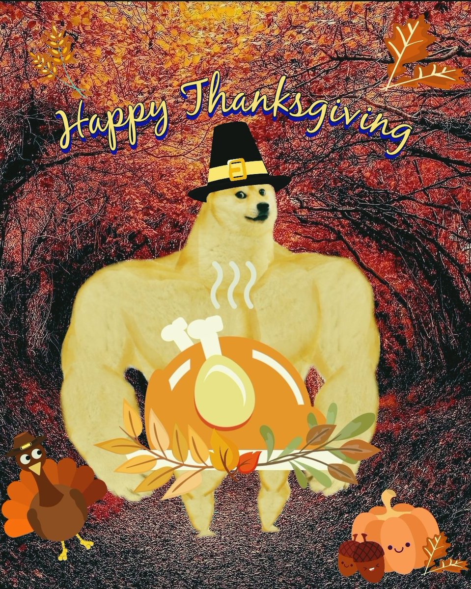 Happy Thanksgiving! 🐕
#dogecoin #doge $doge
#Thanksgiving 🦃 🌟🦃🌟