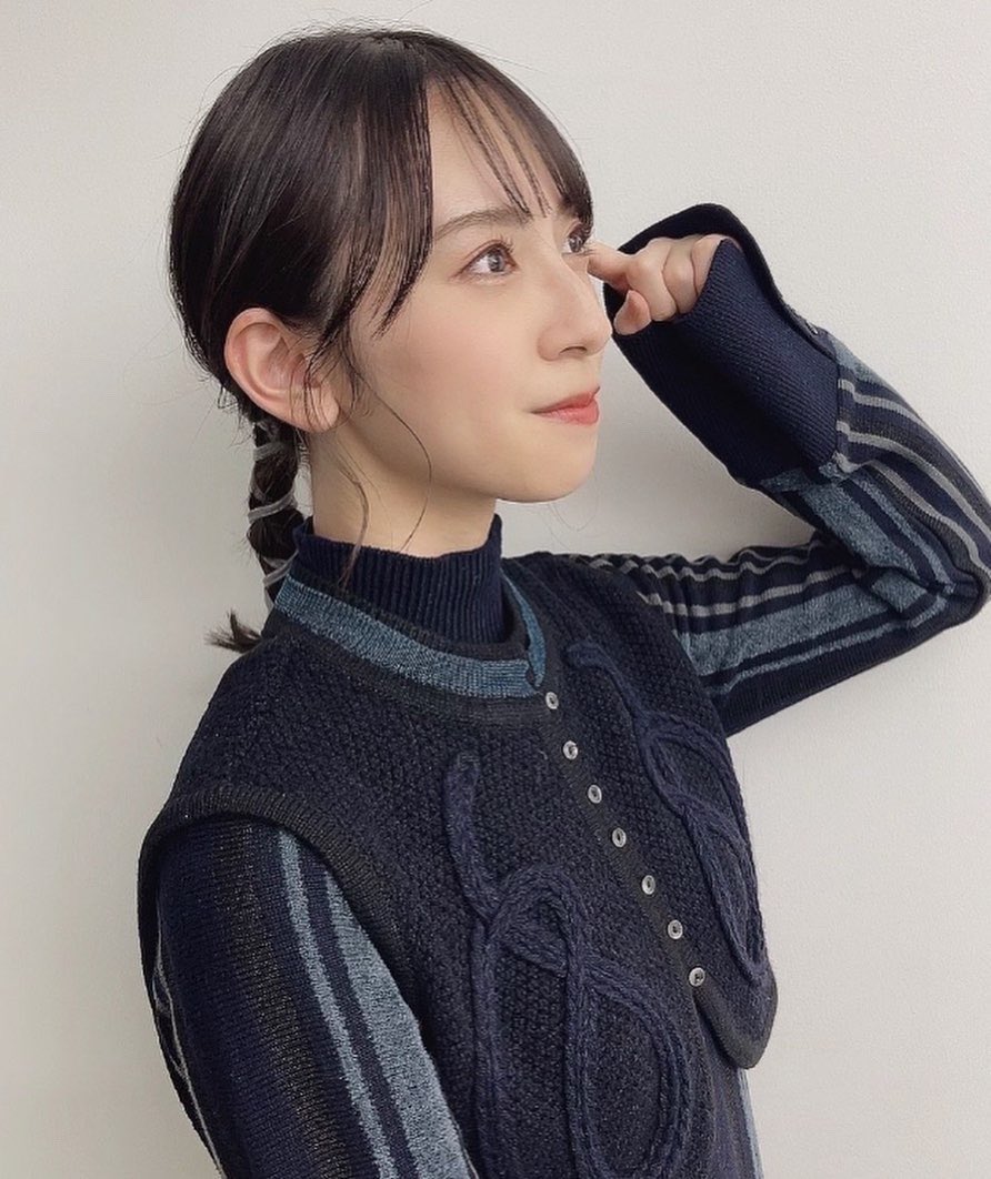 PUBLIC TOKYO エンブロイダリーストライプワンピ　ベスト　紺　3way PUBLIC TOKYO（パブリックトウキョウ）の「エンブロイダリーストライプ