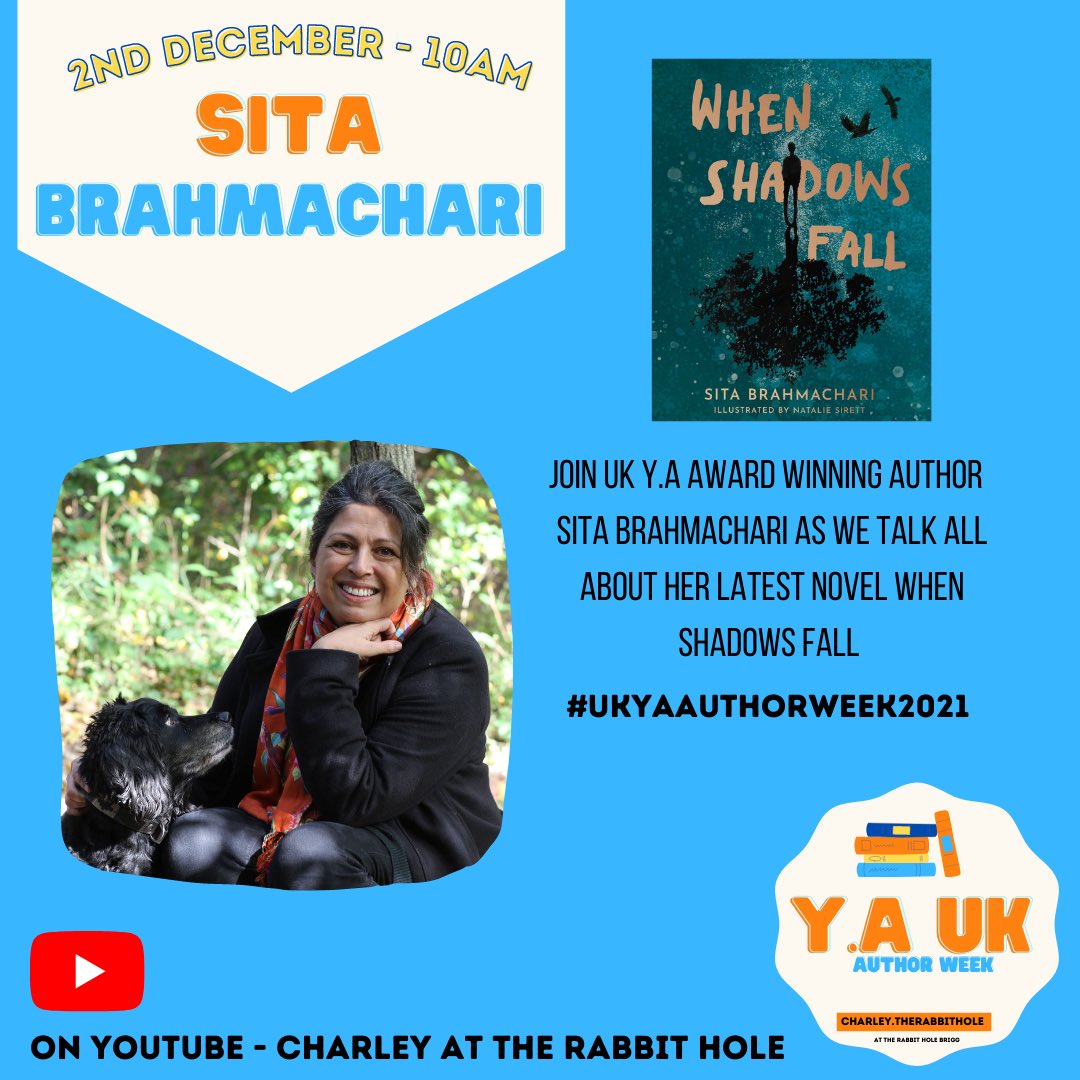 Just had the most WONDERFUL interview with @SitaBrahmachari about #WhenShadowsFall and it’s themes and honestly, I can’t wait for you to all watch! It’s such an important book!

#UKYAAuthorWeek2021 #UKYA @LittleTigerUK @Therabbits21