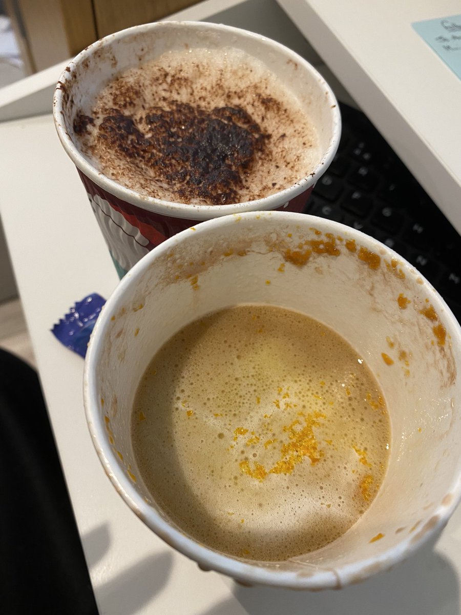 samanthajerred's tweet photo. @CostaCoffee just got a Terry’s orange hot chocolate to take away from your imperial Bristol store and they decided to only half full my cup. Also I doesn’t even look appetising. At least they gave me a full cappuccino. Wish I had checked before I drove home! https://t.co/JbtbxD0sEp