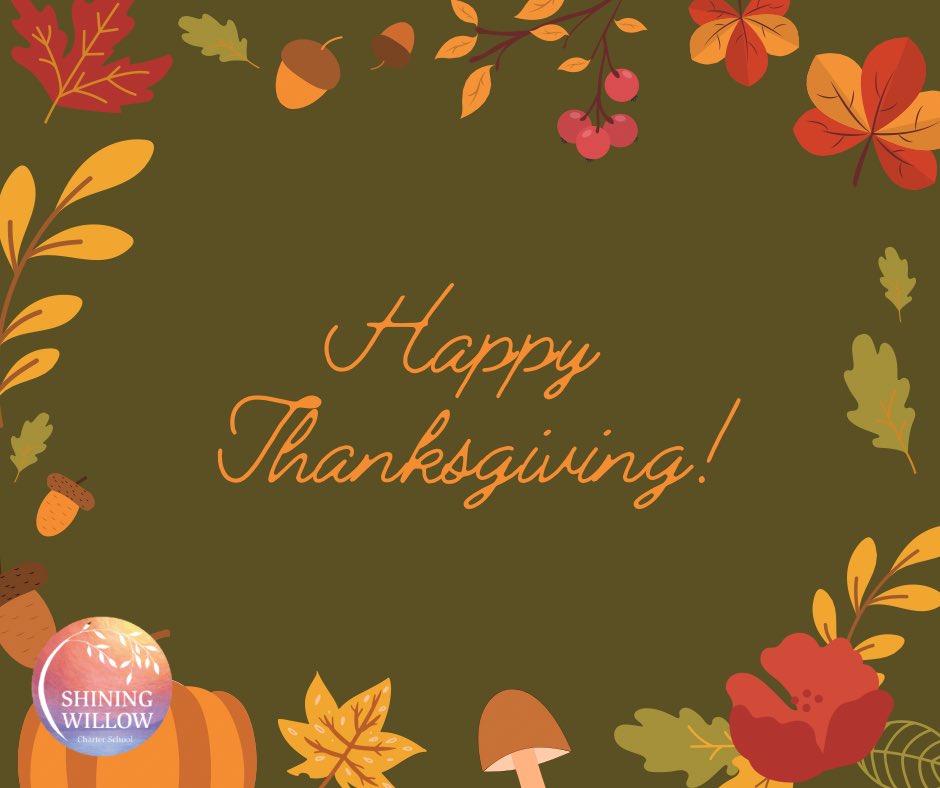 ShiningWillowCS's tweet photo. #HappyThanksgiving from our family to yours! Wishing you a safe, happy holiday today. https://t.co/hqpPGKQwdv