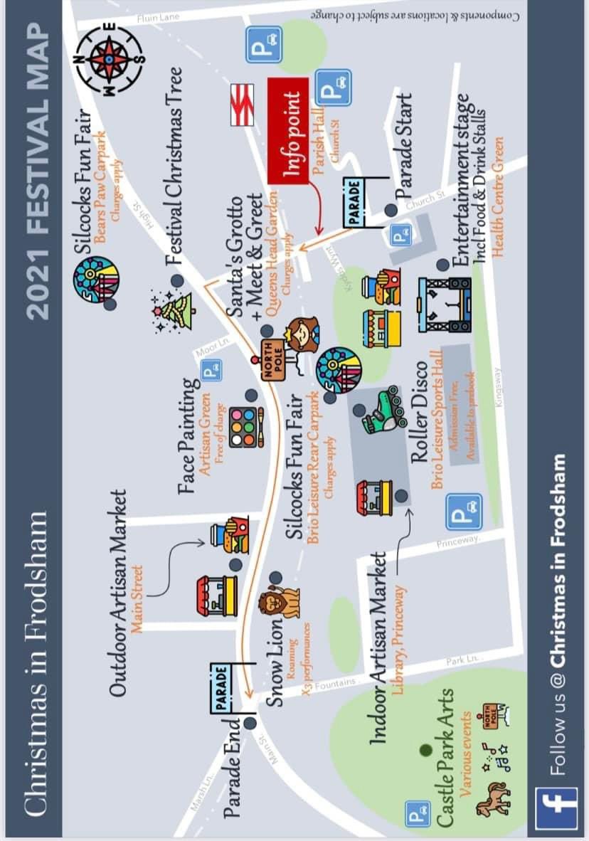 VisitFrodsham's tweet photo. Christmas in Frodsham info for Saturday https://t.co/7zgouSpASd
