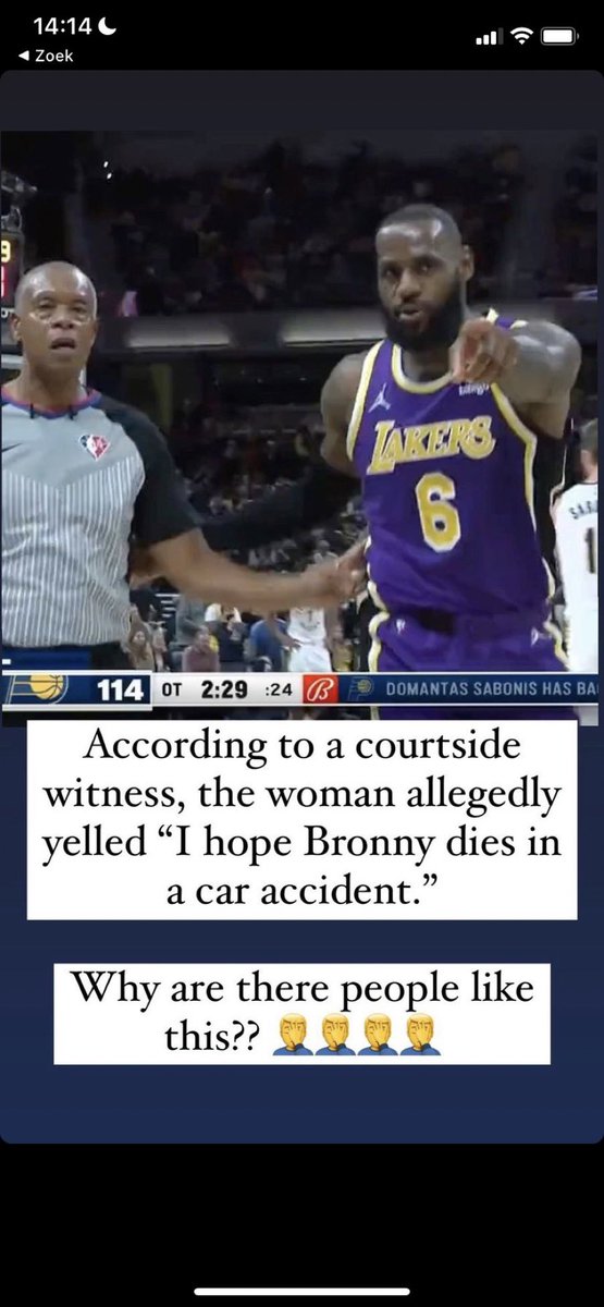 LeBronSZN__'s tweet image. If this is true I want her banned for life.