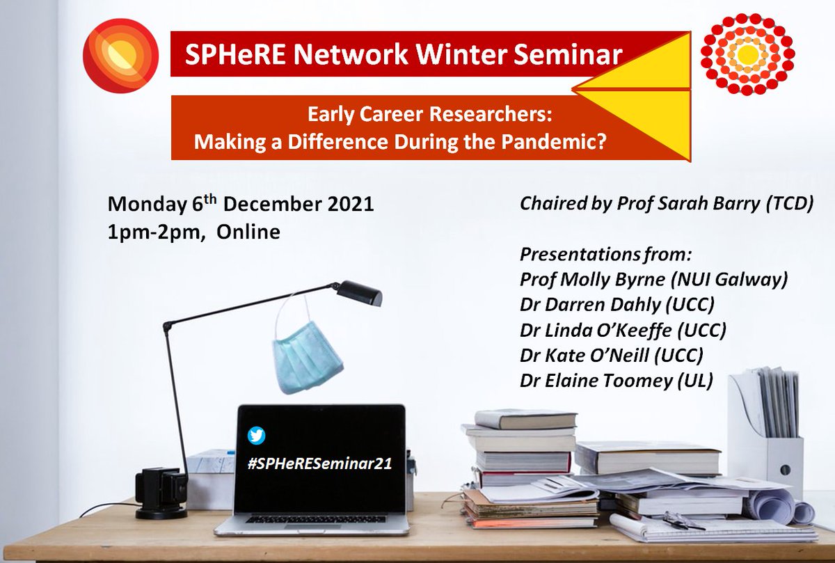 SPHeREprogramme's tweet photo. Make sure to sign up for our upcoming online SPHeRE Network Seminars on Monday 6th and Tuesday 7th December at 1pm-2pm:
👉https://t.co/ghdUEbR52z
#SPHeREProgramme #SPHeRESeminar21 #Seminar #EarlyCareerResearchers #EpidemiologicalModelling #COVID19 https://t.co/Oviwql9qKs