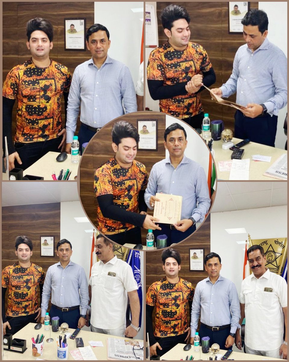 AllIndiaTagNew1's tweet photo. ❤ Nice To Meet Police Commissioner Of Railway IPS Quaiser Khalid Sir 💐 
@quaiser_khalid @HeroShakir @Central_Railway @WesternRly @RailMinIndia https://t.co/TzZvRM0OOX