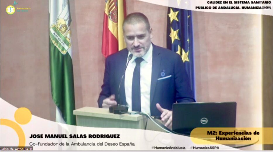 Esta semana nuestro socio fundador José Manuel Salas <a href="/drjmsalas/">JM SALAS</a> nos representó en la Jornada de Calidez en el Sistema Público Andaluz en la Escuela Andaluza de Salud Pública en Granada.
Estamos trabajando para que este 2022 #HumanizAndalucía con <a href="/AmbuDeseo/">Fundación Ambulancia del Deseo</a> y #EnergíaSolidaria.