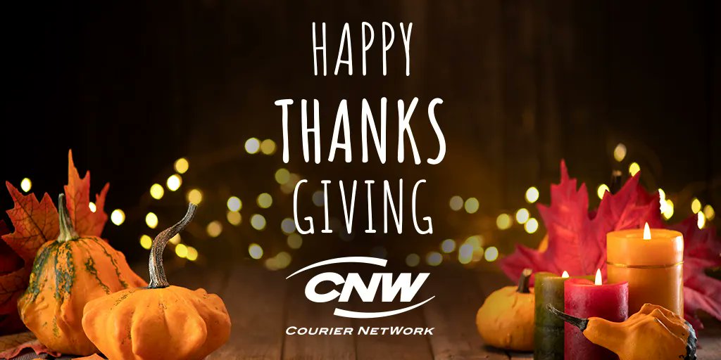All of us at CNW Courier Network are thankful for our fantastic clients, partners, and employees. We wish all those in the U.S., a very happy #Thanksgiving holiday.