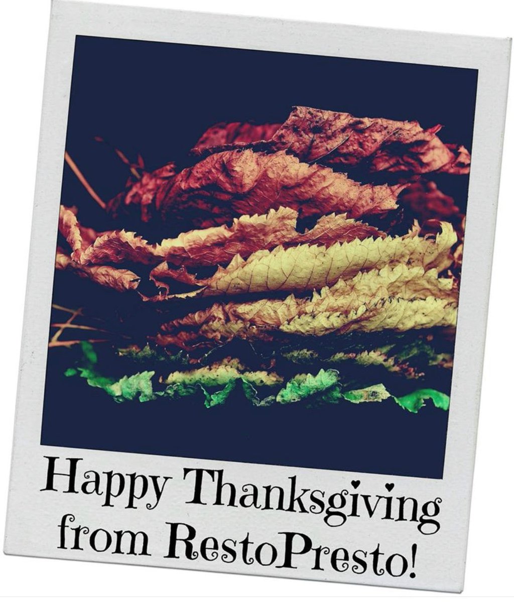 RestoPresto's tweet photo. To our friends celebrating Thanksgiving, may your holiday be filled with peace and love! #Thanksgiving #Thanksgiving2021 https://t.co/aFvVKbWEhV