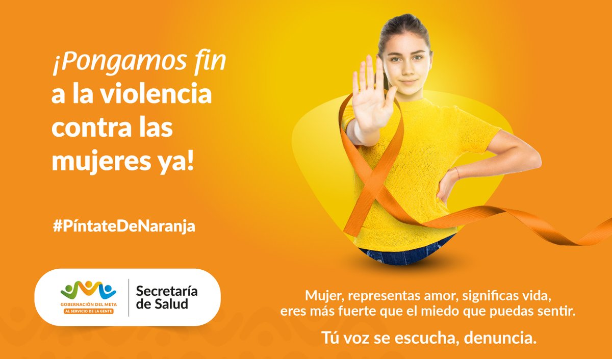 GobSaludMeta's tweet photo. Hoy nos unimos al  Día Internacional de la Eliminación de la Violencia contra la Mujer, porque no están solas y tienen derecho a vivir sin miedos, únete tu también.

#EnElMetaNosPintamosDeColorNaranja https://t.co/oBZicevI9v