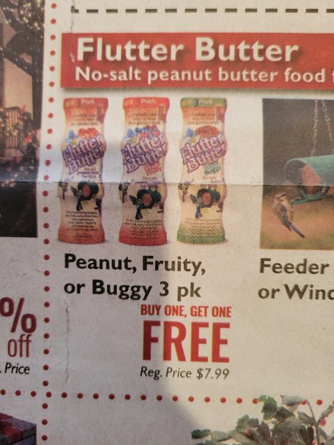 From Michelle, long-time friend of the #BlackFridayAds tweetstorm, comes this gem. So much to unpack here. She comments, “Never saw anything *advertised* as buggy before.”