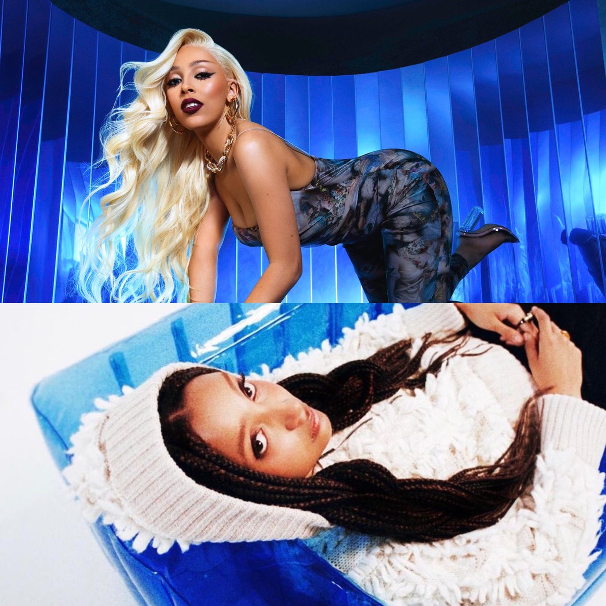 DojaNews's tweet photo. .@pinkpantheress2 reveals that she wasn't always sure about making music but with the help of watching one of @DojaCat's interviews she perused her dream. https://t.co/DZLv6NVxko