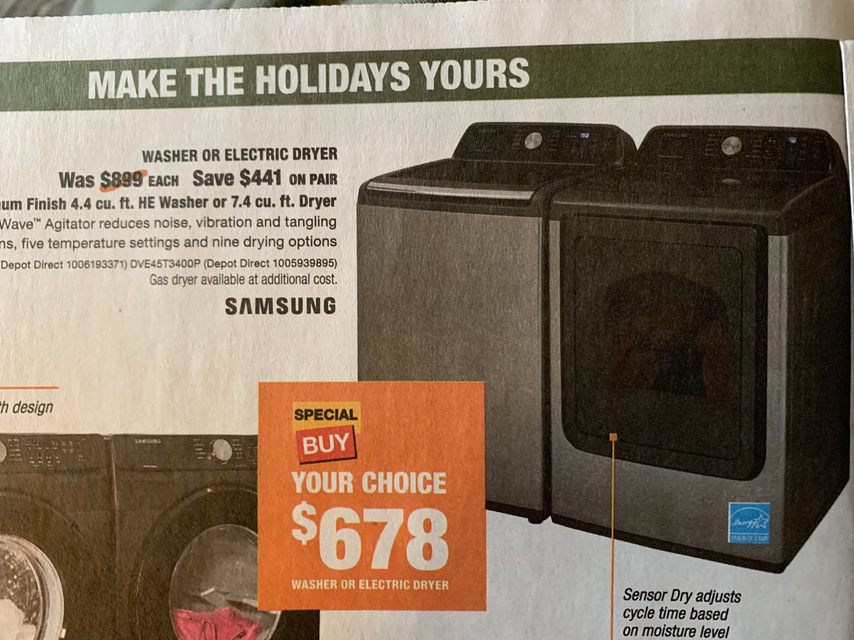 MAKE THE HOLIDAYS YOURS. Buy a washer. 

#BlackFridayAds