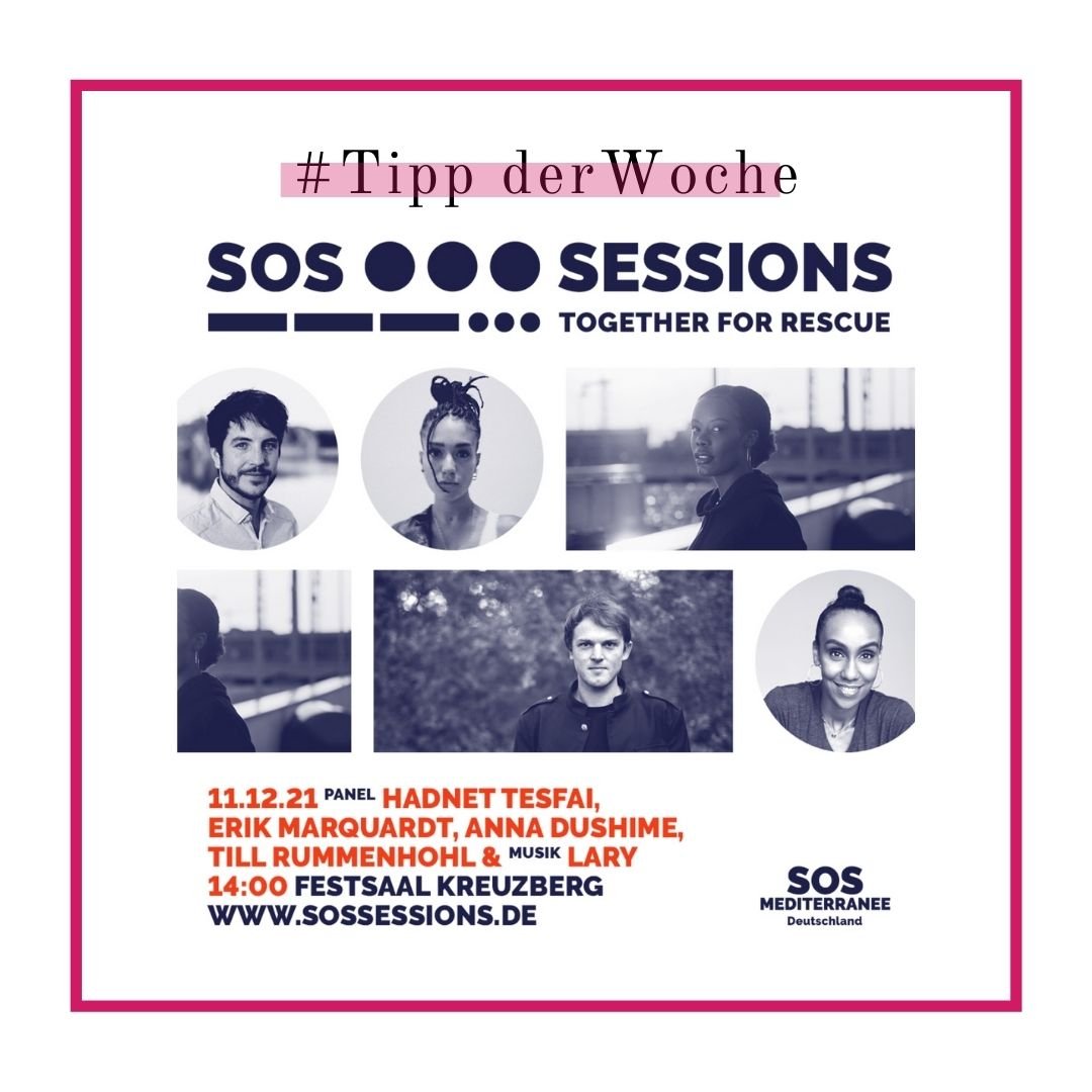 Wir heute eine Veranstaltung v. <a href="/SOSMedGermany/">SOS MEDITERRANEE Germany</a> für euch!
Save the date!
Dabei sind <a href="/AnnaDushime/">Anna Dushime</a>
<a href="/xoxohadnet/">Hadnet Tesfai</a> <a href="/larypoppins/">LARY</a> &amp; <a href="/ErikMarquardt/">Erik Marquardt</a>
.
#fluchterfahrung #fluchterfahren #sosmediterranee #togetherforrescue #moreshipsmorelives #seenotrettung #wirhabenplatz #sichererettungswege