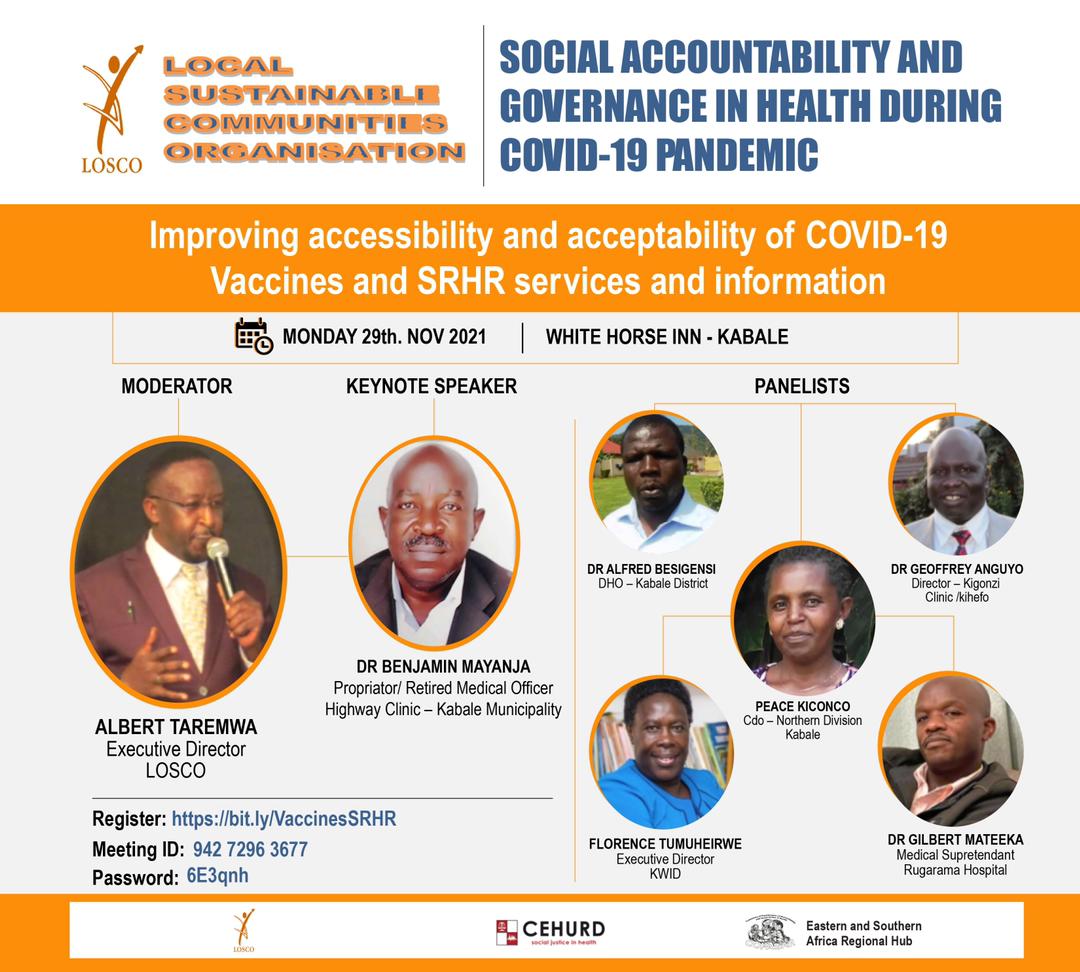 cehurduganda's tweet photo. Kigezi is among the regions that have been badly hit by the COVID-19 Pandemic with effects resulting into health & human rights violations & issues related to accessibility & acceptability of COVID19 vaccines.
#SocialAccountabiltyInHealth
#GovernanceInHealth
#COPASAH
1/4 https://t.co/j9Ta3oOyeB