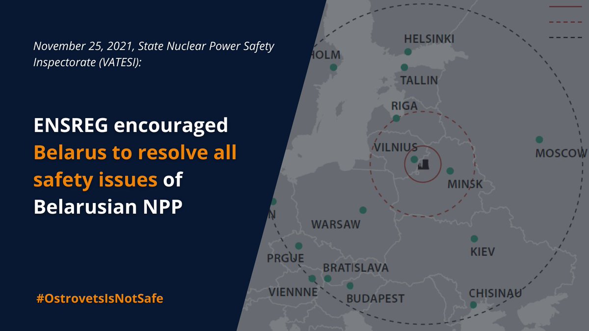 LT_MFA_Stratcom's tweet photo. Lithuanian 🇱🇹 nuclear safety regulator: the whole package of modern safety requirements shall be unconditionally implemented in the #Belarus NPP.
🔗 Read more: https://t.co/GiT0HtGLPp
#OstrovetsIsNotSafe https://t.co/46Py6nfIxY