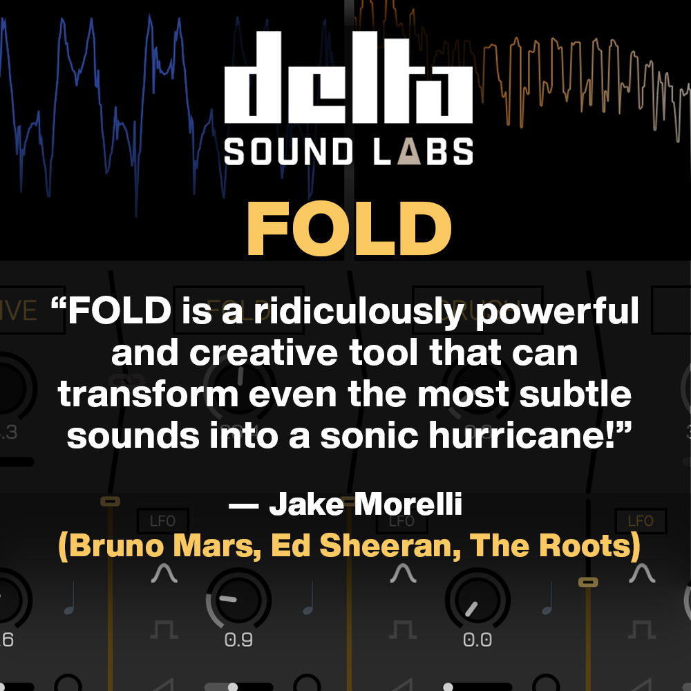 “FOLD is a ridiculously powerful and creative tool that can transform the most subtle sounds into a sonic hurricane.” - Jake Morelli (Bruno Mars, Ed Sheeran, The Roots) <a href="/jm6string/">Jake Morelli</a>