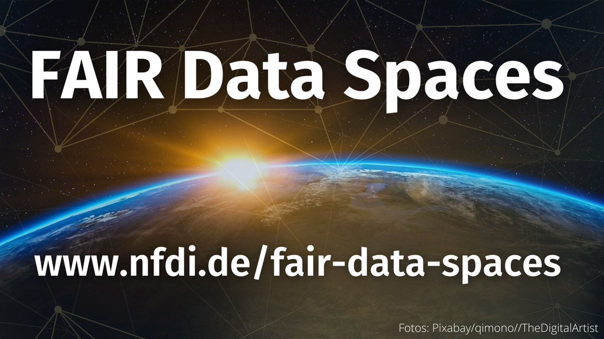 The project #FAIRDataSpaces has a new web presence! ➡️nfdi.de/fair-data-spac…

In the project, the #GaiaX federated and secure data infrastructure and #NFDI are connected to a common, cloud-based, FAIR data space for industry and research. 

<a href="/gaiax_aisbl/">Gaia-X Association for Data and Cloud (AISBL)</a> #FDM #RDM #FAIRdata