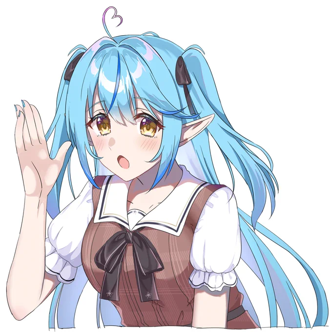 ラミィちゃん～!
#雪花ラミィ 
#LamyArt 