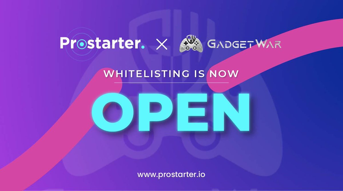 ProtOfficial's tweet photo. WE'RE NOW ACCEPTING WHITELISTING APPLICATIONS FOR @WarGadget IGO 😍🔥

Grab this another golden opportunity as we've come up with Gadget War IGO for our Prostarter community 😉🚀

More Details Here-> https://t.co/pIBHpTXkID

#IGO #NFTGame #Prostarter $GWAR $PROT #GadgetWar https://t.co/WKntg51DZE