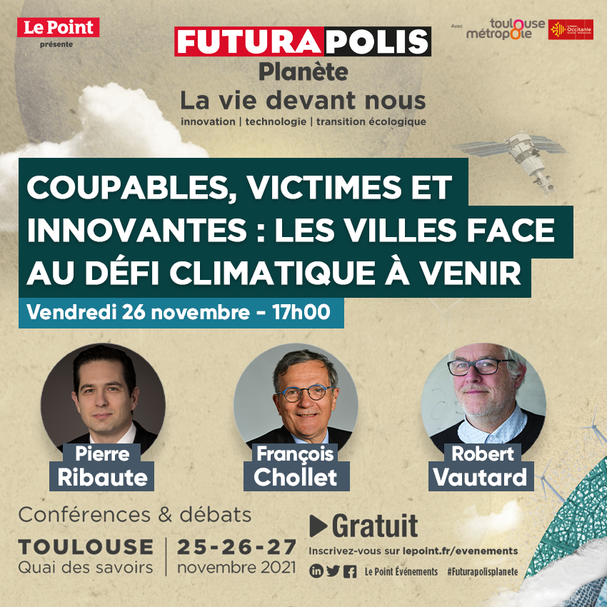 Veolia_FR's tweet photo. Pierre Ribaute, directeur Général Eau France de Veolia, participera demain à une table-ronde consacrée à la ville face au changement climatique #Futurapolis Planète @LePointEvents https://t.co/povgKfCxhe