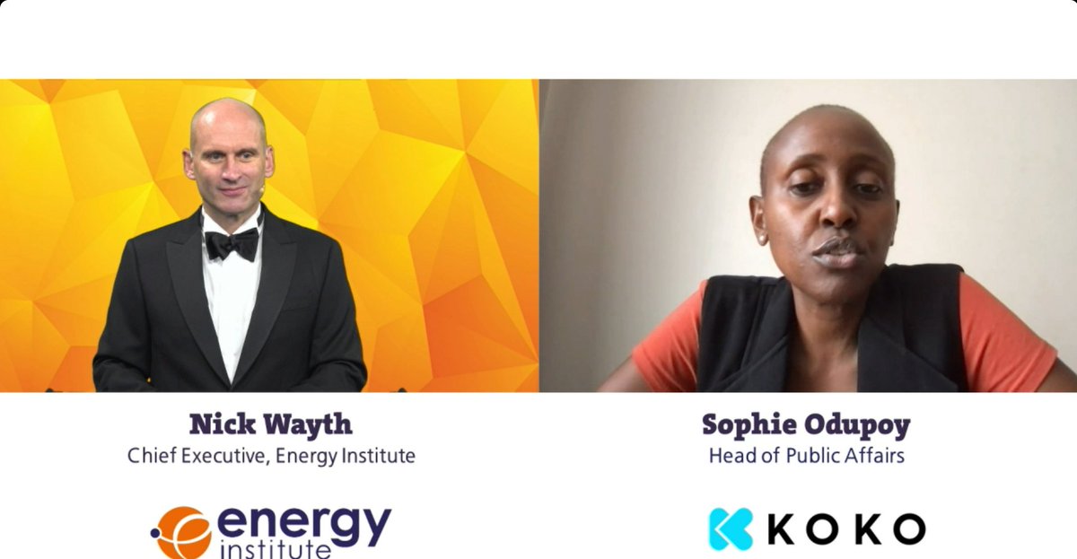 Energy Institute (@energyinstitute) on Twitter photo The Access to Energy Award goes to <a href="/KOKO_Networks/">KOKO Networks</a> for their scalable and tech-enabled new cooking solution that out-competes dirty fuels in affordability and convenience, and with a quarter of a million Nairobi households onboard in just two years. Congrats! #EIAwards The Access to Energy Award goes to <a href="/KOKO_Networks/">KOKO Networks</a> for their scalable and tech-enabled new cooking solution that out-competes dirty fuels in affordability and convenience, and with a quarter of a million Nairobi households onboard in just two years. Congrats! #EIAwards