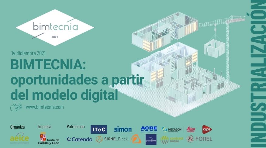 bimtecnia's tweet photo. ¿Cómo optimizar los #ProcesosProductivos en la #construcción? ❓ #BIMTECNIA2021 te dará algunas claves 🎼 en torno al #ModeloDigital y la #industrialización 👌
📅 14 #diciembre
📍 #Valladolid
ℹ️ ✍️ https://t.co/6U7q4b9Wco
Organiza @ClusterAeice
Impulsa @jcyl https://t.co/OAZpILH1PT