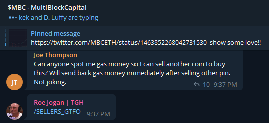 SwaggyDCJ's tweet photo. WHERE CAN YOU FIND THIS TYPE OF DEV?? @MBCETH #coinalert #MCCFORK #MBC https://t.co/nfEIWJunog