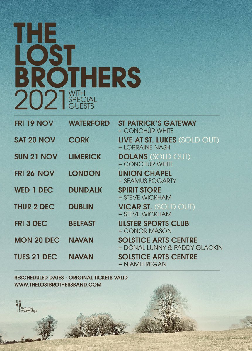 thelostbrothers's tweet photo. Cheers Steve Lamacq for the spin on BBC6 Music yesterday ahead of the final run of gigs. London tomorrow then onwards....#unionchapel #dundalk #vicarstreet #ulstersportsclub @BBC6Music https://t.co/2AlVkvj0ht