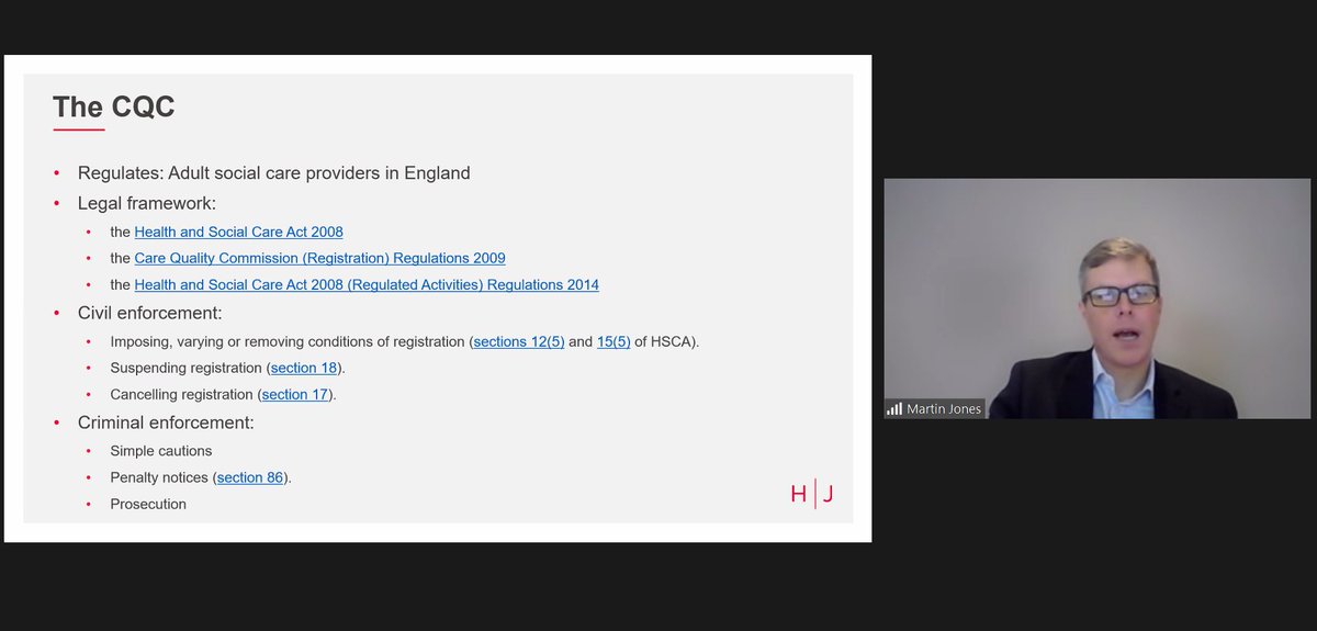 Head of Hugh James’ Regulatory team, Martin Jones, is taking the final session in our Nurture conference. He is looking at the differences between the English &amp; Welsh regimes for the regulation of social care &amp; what this means for housing associations who provide social care.