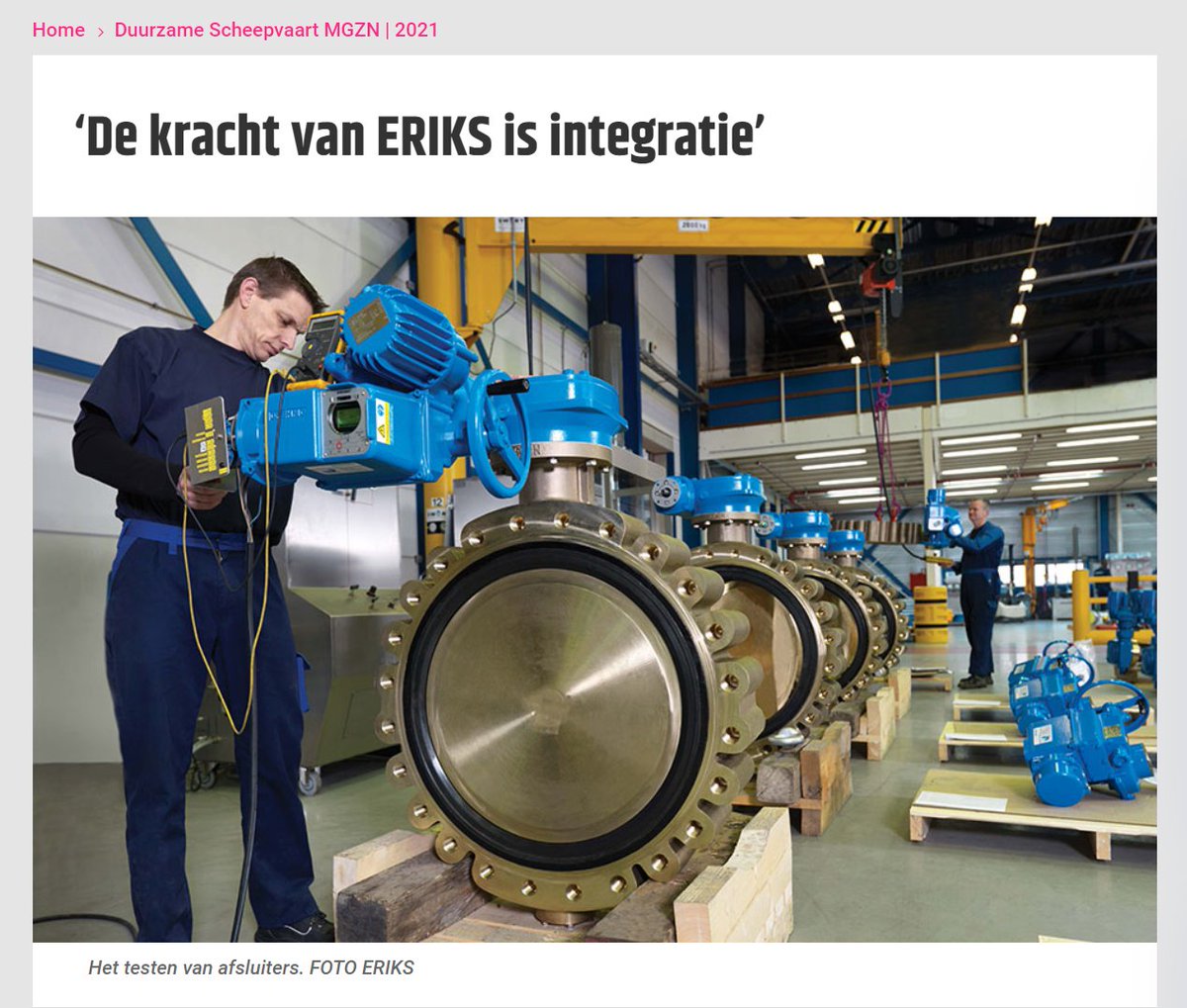 "De kracht van ERIKS is integratie" 
Artikel in #DuurzameScheepvaart: duurzamescheepvaart.nl/de-kracht-van-…
#ERIKS #flowcontrol #maritiem #afsluiters