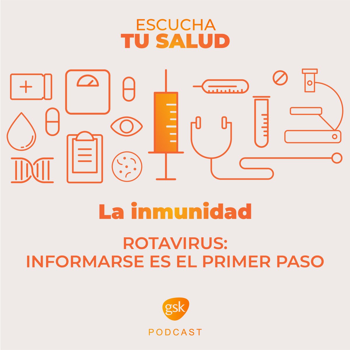 GSK_ES's tweet photo. Fiebre, vómitos, dolor abdominal… son algunos de los síntomas de la gastroenteritis por #rotavirus. En el nuevo episodio de #EscuchaTuSalud, la enfermera Nazaret Yanes (@ayanperl) nos va a resolver todas las dudas en torno a este virus. ¡Pon la oreja! 👂🏻 https://t.co/4anXkDm4cz https://t.co/4wJaZzbNjy