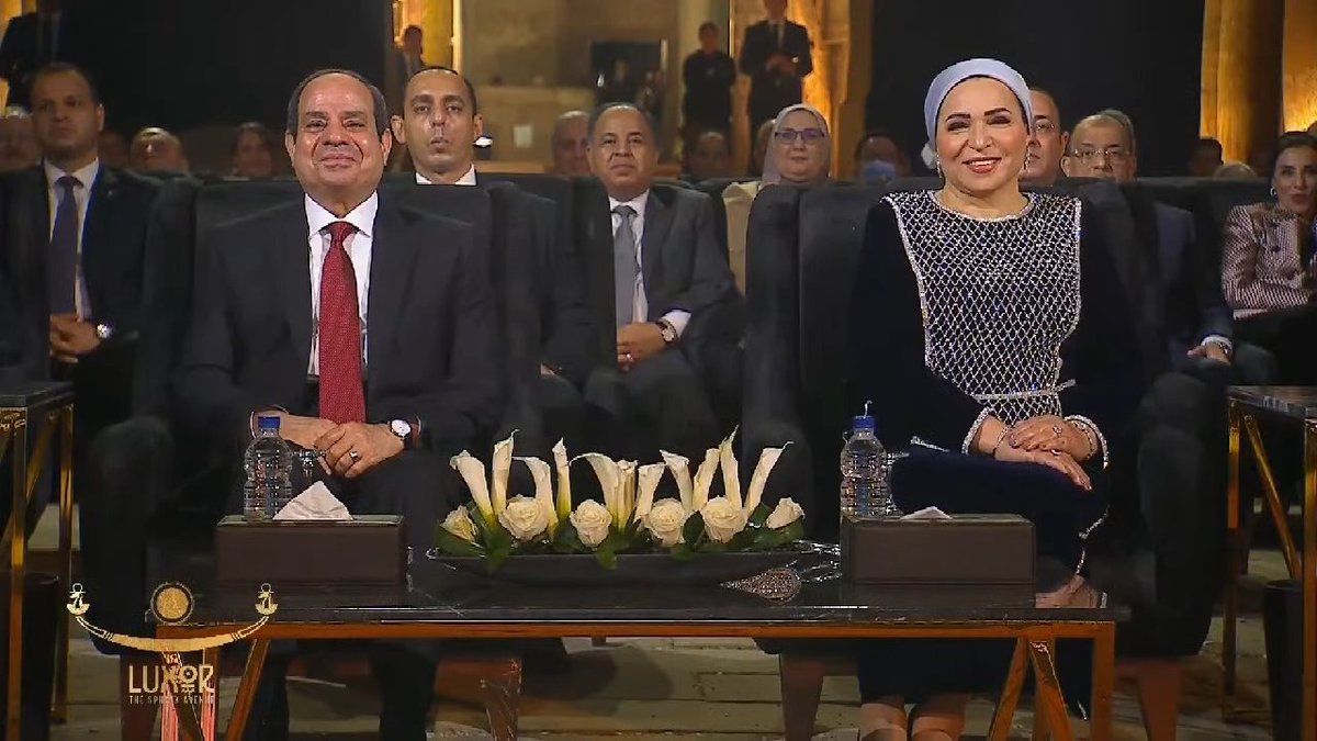 EgyptTodayMag's tweet photo. Wael el-Fashni sings "Luxor Baladna" [Luxor is our Country] surrounded by dancers wearing local costumes, which narrates the beauty of Luxor and the greatness of its people and monuments

#SphinxAvenue #ThisIsEgypt #Luxor | #مصر #طريق_الكباش #الأقصر https://t.co/YT5X7MVM5C