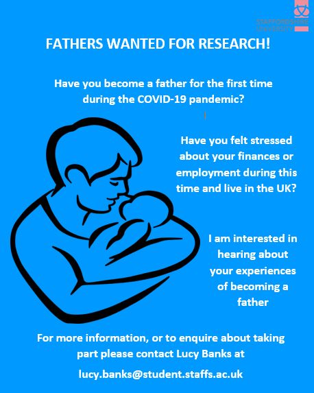 Did you become a father during the pandemic? Would you like to talk about your experiences and contribute to helping us understand more about the fatherhood experience? We would be very interested in hearing your story. #newdad #newfather #fatherhood #research #mensmentalhealth