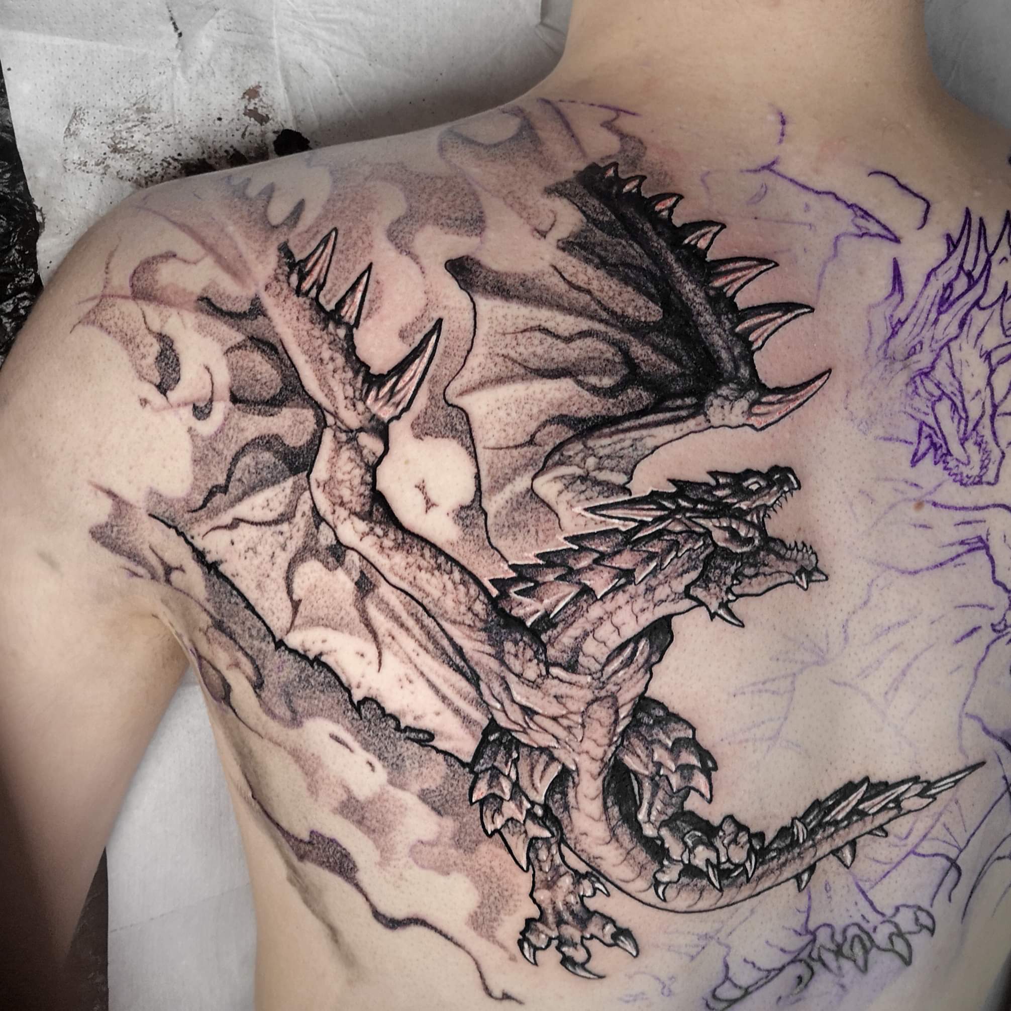 50 Incredible Dragon Tattoo Ideas  Tats n Rings  Tribal dragon tattoo  Aztec tribal tattoos Dragon tattoo