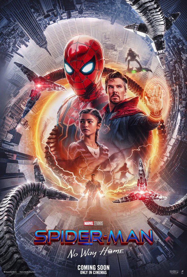 RT @PhaseZeroCB: Spider-Man: No Way Home posters that are finally really cool! https://t.co/Dvel8kMF3d