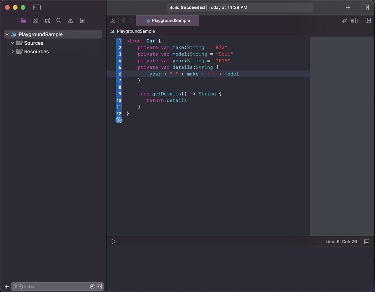 techahve's tweet image. Day 69 of #100DaysOfCode 

Refreshing my brain of Swift and Xcode. Learning about structures, properties, and methods.