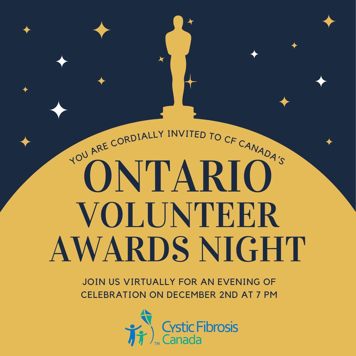 CF_Hamilton's tweet photo. Join us in 1 week to celebrate Ontario's award winning volunteers. National and Regional Cystic Fibrosis Canada award winners will be receiving their awards virtually starting at 7pm. If you would like to attend please email Patricia McLaughlin at pmclaughlin@cysticfibrosis.ca. https://t.co/9K3CQQYgPN