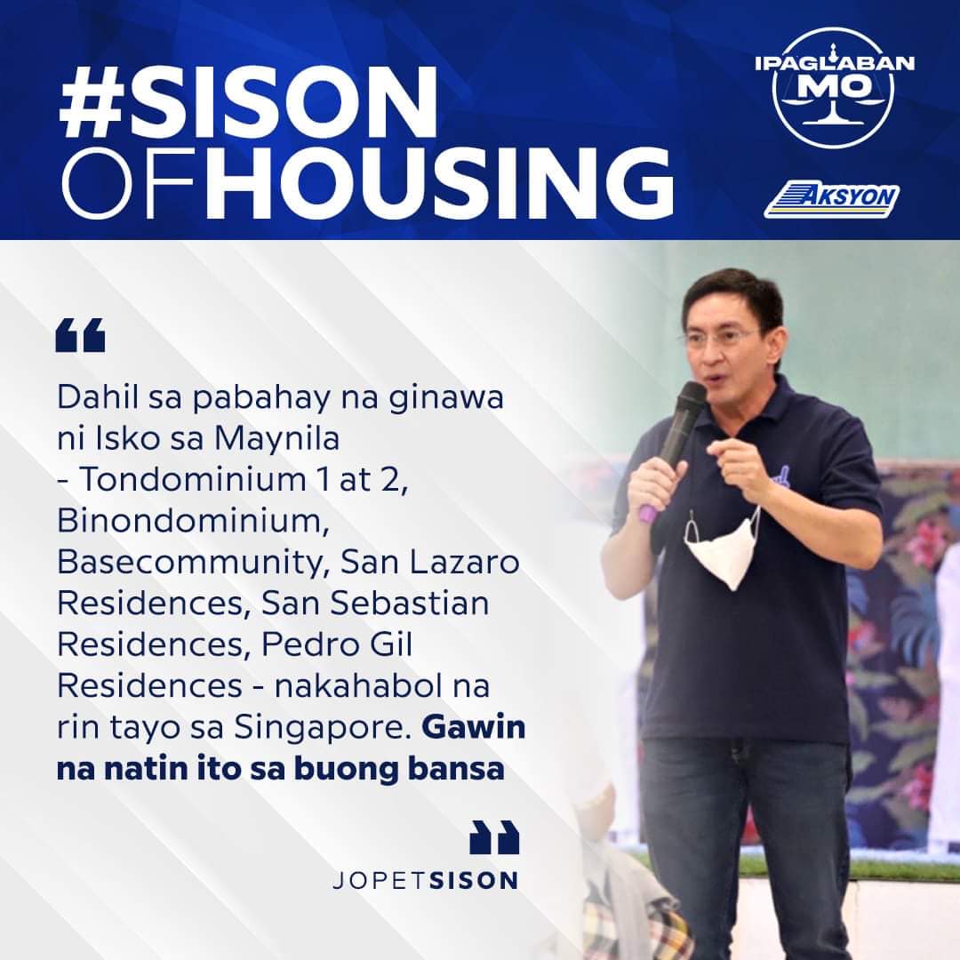 jopetsison2022's tweet photo. Doon tayo sa may napatunayan na! Sa may Aksyon! 

Mayor Isko Moreno Domagoso! 

#AksyonDemokratiko
#IskoMorenoForPresident
#IskoMoreno2022
#IskoWillLead
#IskoDocWillie2022
#sisonsasenado
#sisonsasenado https://t.co/2vGHwUD9YS
